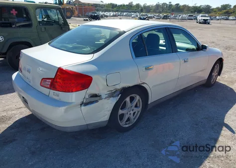 2003 Infiniti G35 Base W/6 Speed Manual from USA, damaged, VIN JNKCV51E43M013433